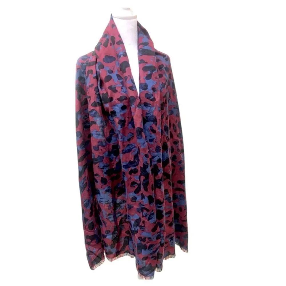 Louis Vuitton Stephan Sprouse Cashmere SilkโCamouflage Scarf Stole Ltd Edition